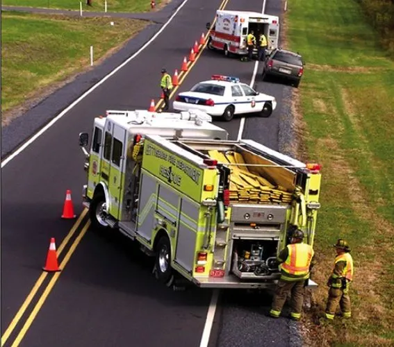 Emergency responders managing traffic control with lane closures to protect public safety during road incidents