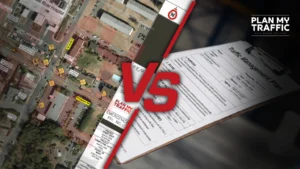 Split-screen comparison of Traffic Control Plan vs Traffic Management Plan for Canadian projects